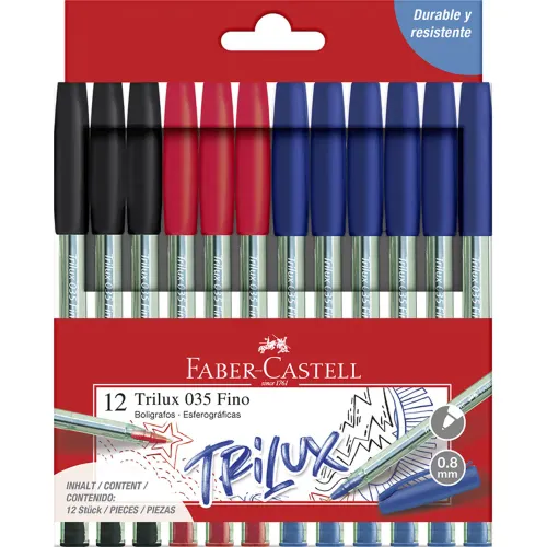 FABER CASTELL Varios modelo Lapiceros Trilux 035 F Estuche X 12 Und varios 2026021814562675406  