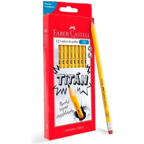FABER CASTELL Varios modelo Lápices Titan Amarrillo 2b Negro X 12 Und varios 2026021814562675421  