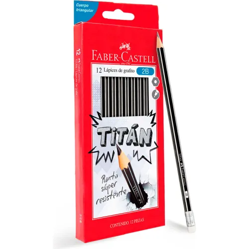 FABER CASTELL Varios modelo Lápices Titan Grafito 2b Negro X 12 Und varios 2026021814562675424  