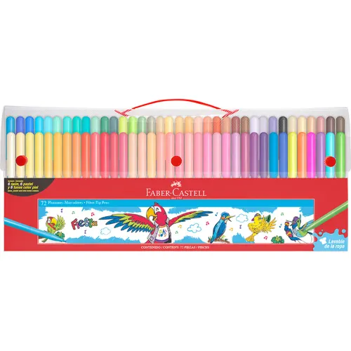 FABER CASTELL Varios modelo Plumones Fiesta Maletin X 72 Und varios 2026021814562675442  