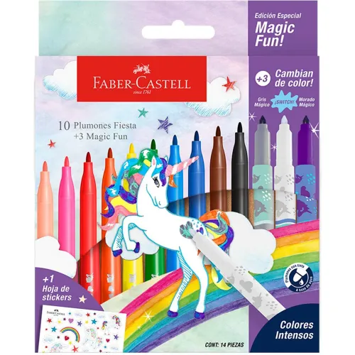 FABER CASTELL Varios modelo Plumones Unicornio Fiesta X 13 Und varios 2026021814562675448  