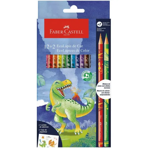 FABER CASTELL Varios modelo Ecolápices De Colores Unicornio X 12+2 varios 2026021814562675451