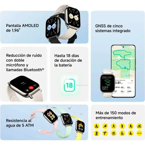 XIAOMI Reloj Smartwatch Redmi Watch 5 Lite Amoled Llamada Gps