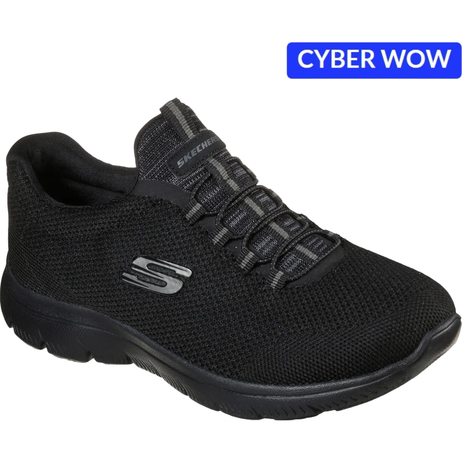 Zapatillas Skechers Urbanas Mujer Summits color negro | Platanitos