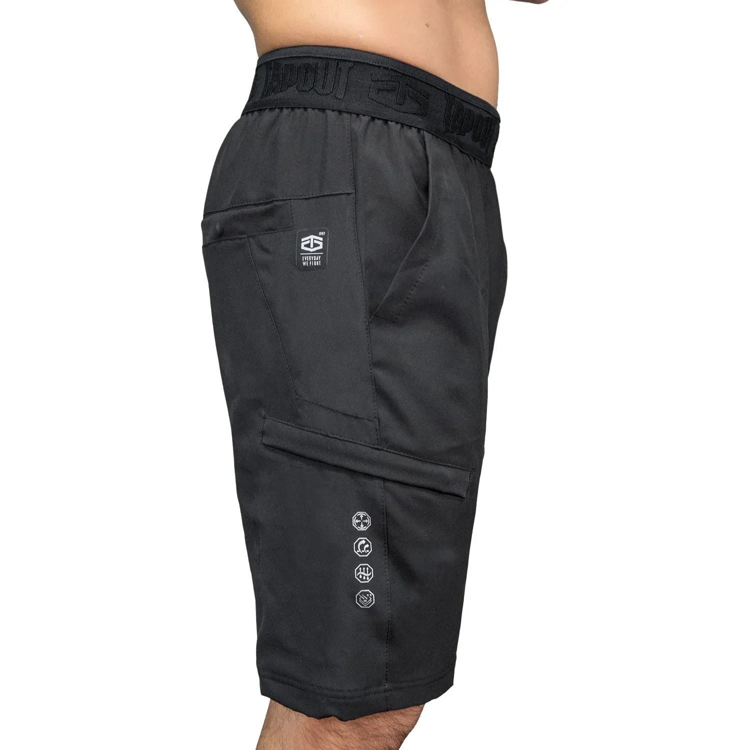Short Tapout Training Hombre  Chernobyl color negro | Platanitos