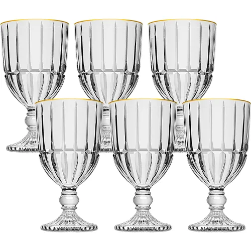 ICHIMATSU  modelo Juego X 6 Piezas Copa Radial Filo Dorado 360 Ml 2026030213113527966  