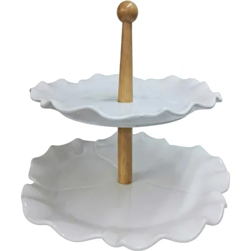 ICHIMATSU Blanco modelo Porta Bocaditos Porcelana 2 Pisos (23+31 Cm) blancos 2026030213113528043  