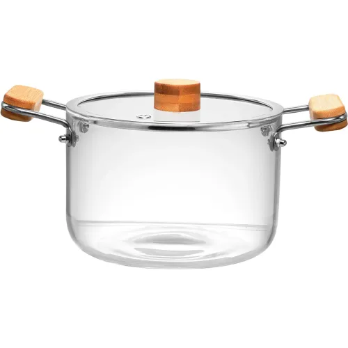 ICHIMATSU Transparente modelo Olla De Vidrio Borocilicato Asas De Madera 3.5 Lt transparentes 2026030213113528050  