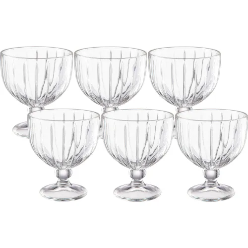 ICHIMATSU Transparente modelo Juego X 6 Piezas Copa Helado Rayas 360 Ml transparentes 2026030213113528084  