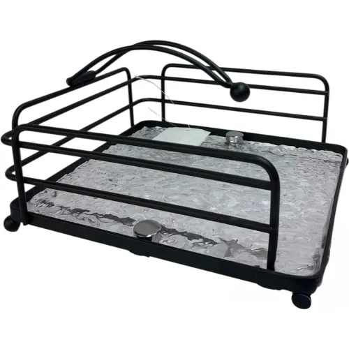 ICHIMATSU Negro modelo Servilletero Cuadrado Negro De Hierro Base Acrilico Lulu negros 2026030213113528090  