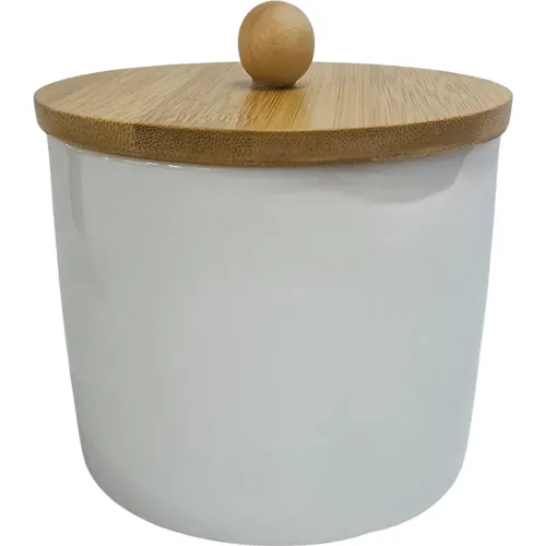 ICHIMATSU Blanco modelo Azucarero De Porcelana Con Tapa Bambu 600 Ml (12x12x8 Cm) blancos 2026030213113528099  