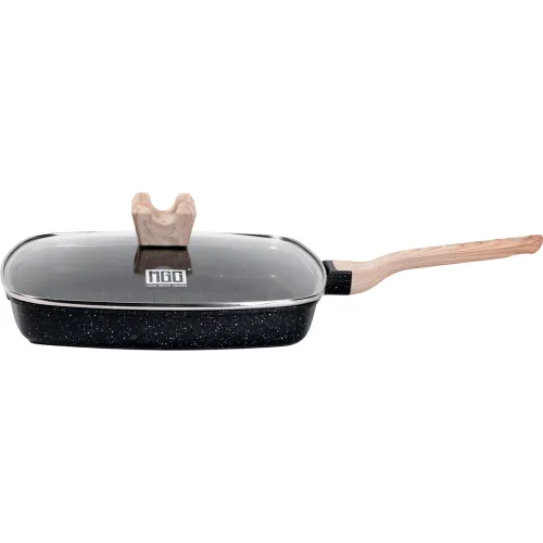 MGC Negro modelo Sarten Grill Cuadrada Con Tapa De Vidrio Color Negro De 28 Cm negros 2026030213113528150  