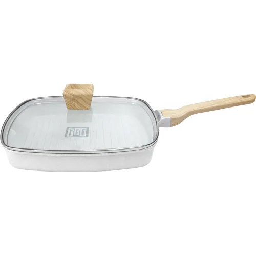 MGC Blanco modelo Sarten Grill Cuadrada Con Tapa De Vidrio Color Blanco De 28 Cm blancos 2026030213113528153  