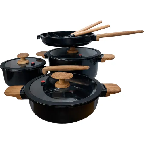 MGC Negro modelo Juego De Ollas X 9 Pz Con Resvestimiento De Cerámica ( Cac.18+olla24+olla Baja24+sart.24+cuchar+esp) negros 2026030213113528162  