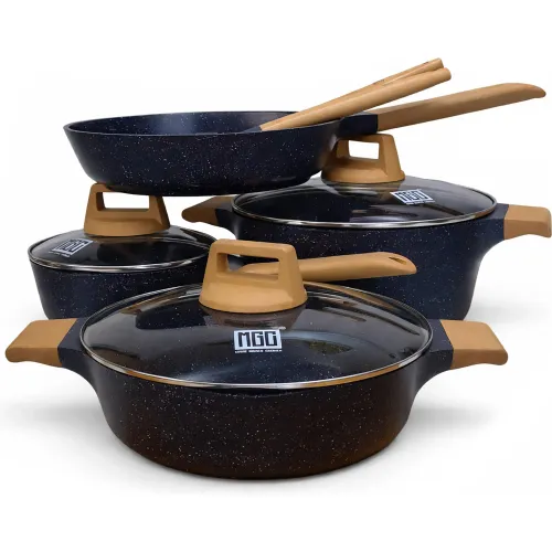 MGC Negro modelo Juego De Ollas X 9 Pz Con Resvestimiento De Roca Volcanica Color Negro ( Cac.16+olla24+olla Baja24+sart.24+cuchar+esp) negros 2026030213113528168  