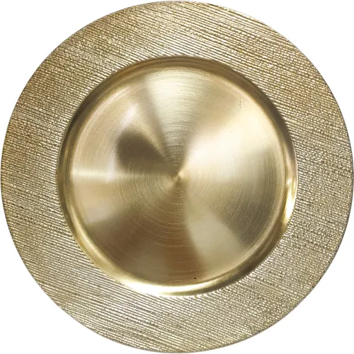 ICHIMATSU Dorado modelo Plato Base De Plastico Con Relieve 32 Cm dorados 2026030213113528180  