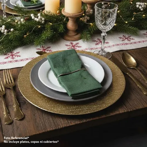 ICHIMATSU Plato Base De Plastico Con Relieve 32 Cm