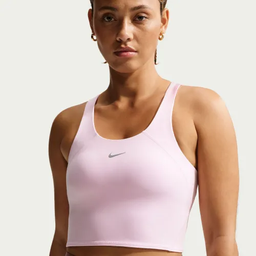 Bividi Nike Training Mujer W Tempo Dri-Fit Crop Bra Tank color rosado | Platanitos