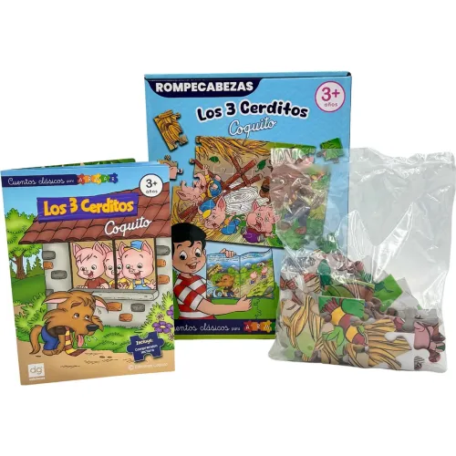 COQUITO Rompecabezas Los Tres Cerditos