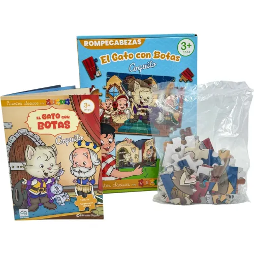 COQUITO Rompecabezas El Gato Con Botas