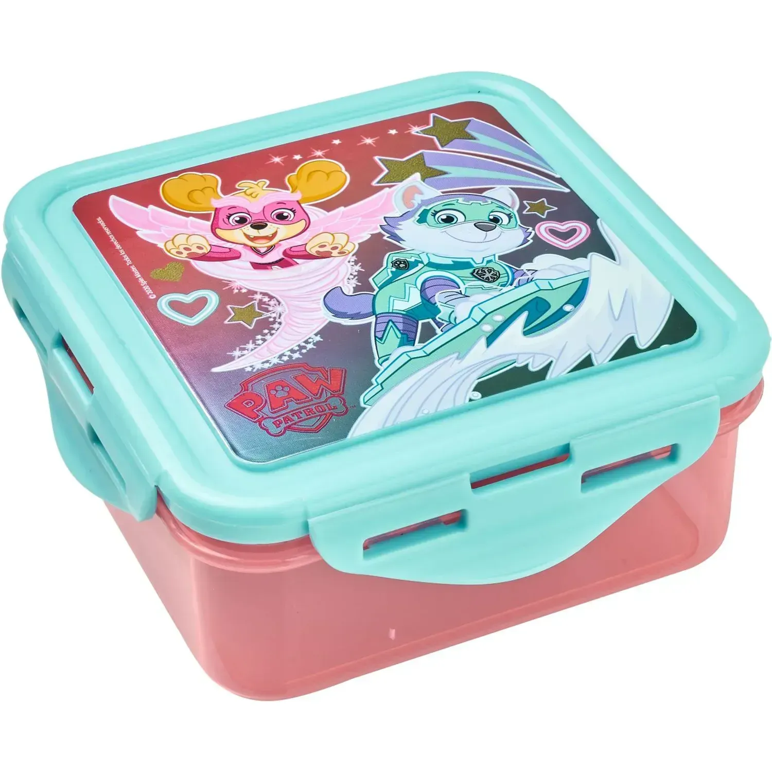 Taper Scool Cuadrado 590ml Paw Patrol M color celeste | Platanitos