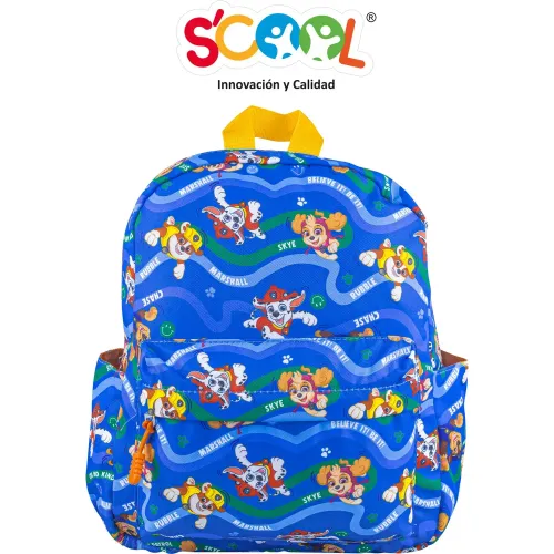 Mochila Scool Escolar Niño Paw Patrol color azul | Platanitos