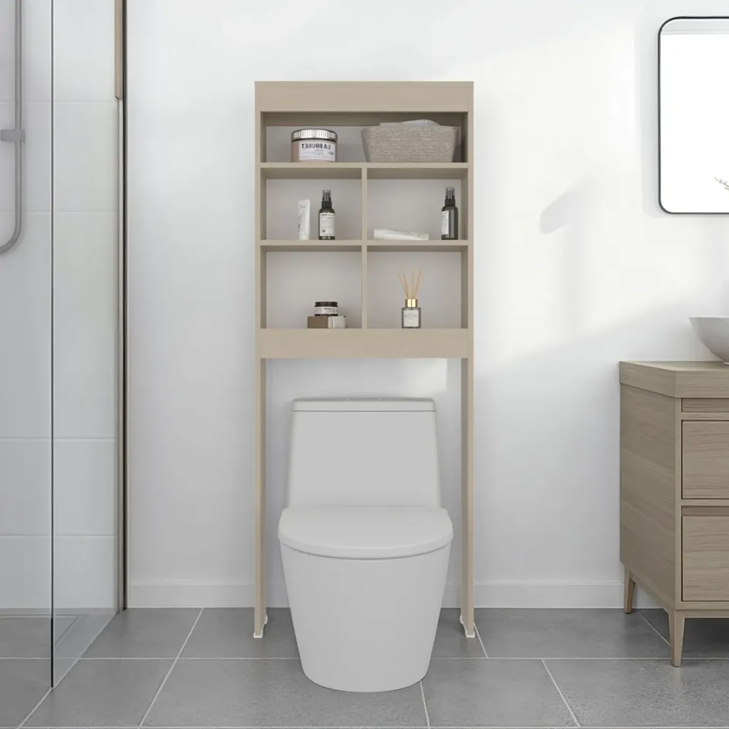 Estante Tuhome Wc Bath Duo 160,8x63,2x20,1 Cm color cartagena | Platanitos