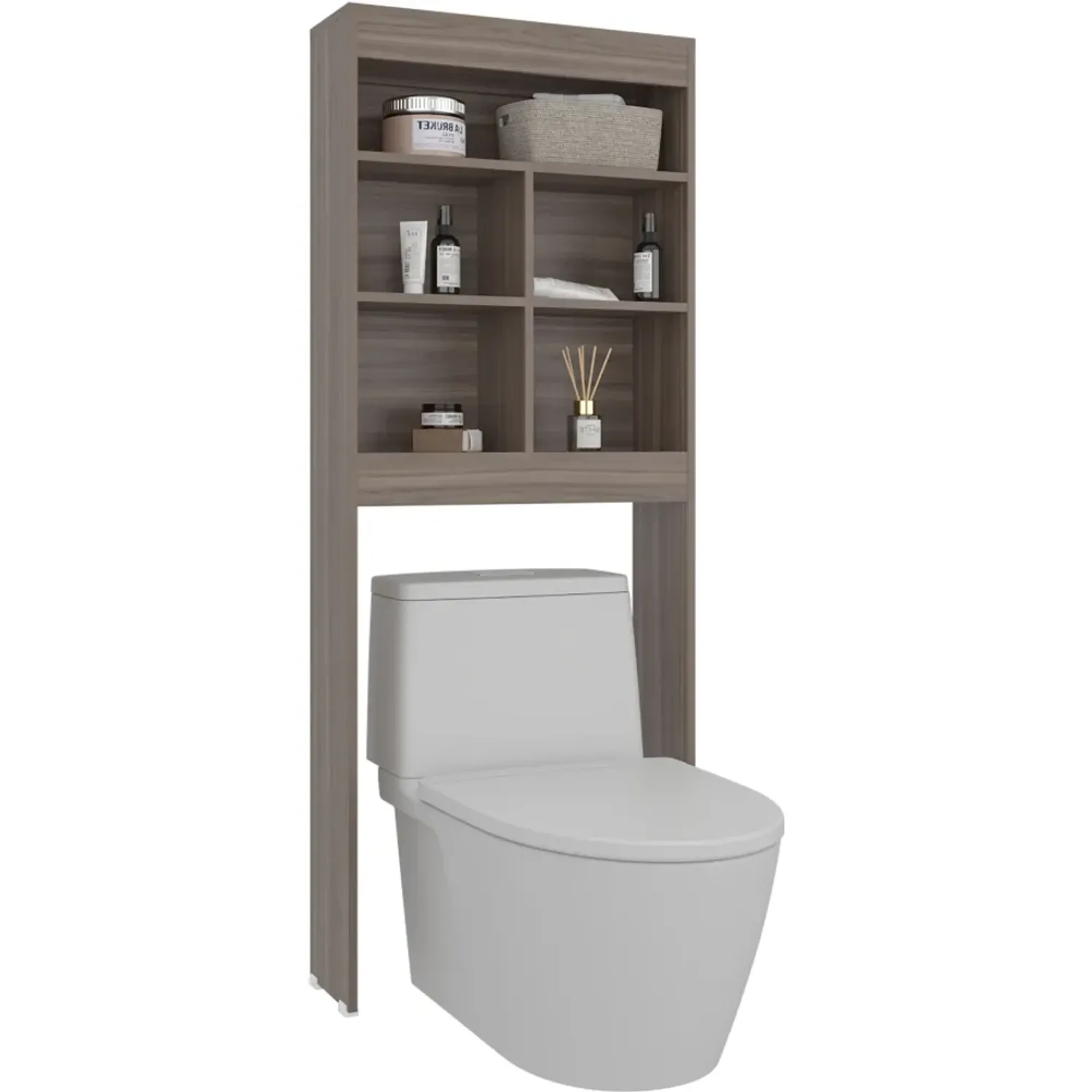 Estante Tuhome Wc Bath Duo 160,8x63,2x20,1 Cm color avellana | Platanitos
