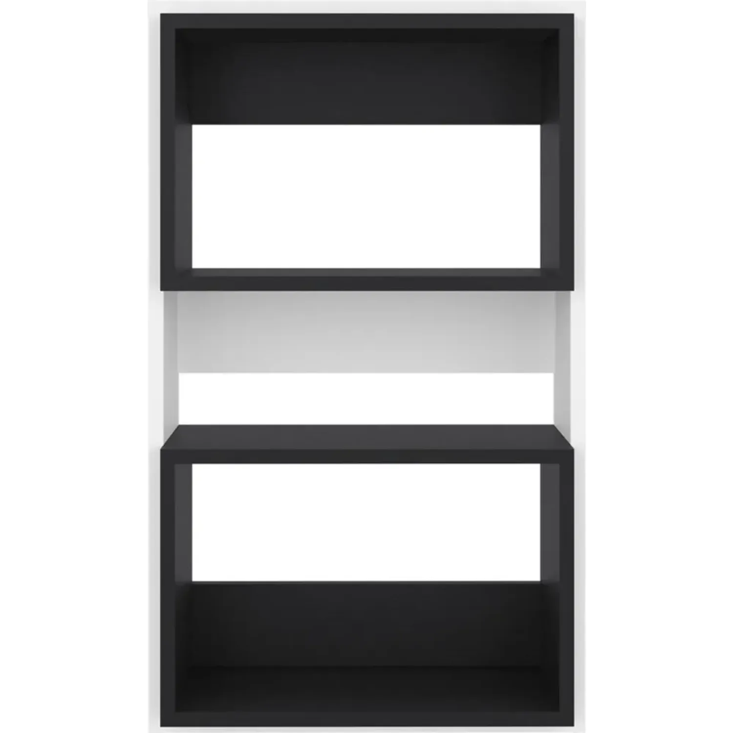 TUHOME Mueble Tuhome Auxilar Muro Baño Eco color blanco/wengue | Platanitos