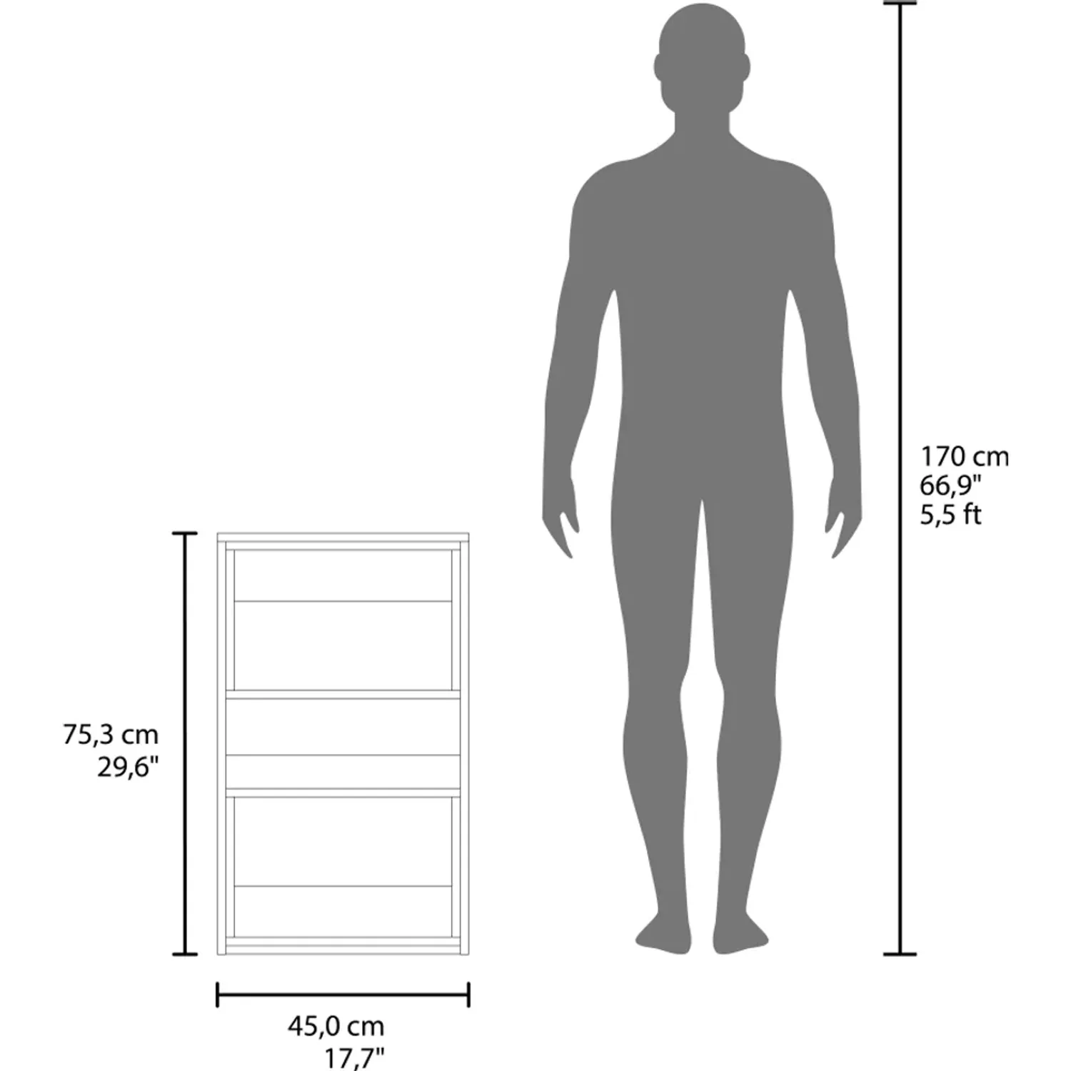 TUHOME Mueble Tuhome Auxilar Muro Baño Eco color blanco/wengue | Platanitos