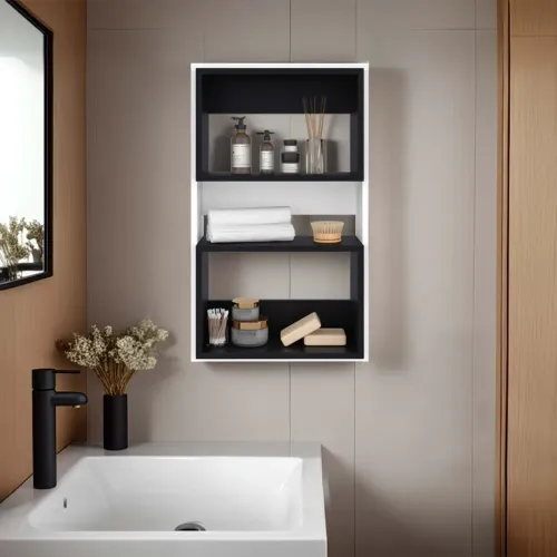 Mueble Tuhome Auxilar Muro Baño Eco color blanco | Platanitos