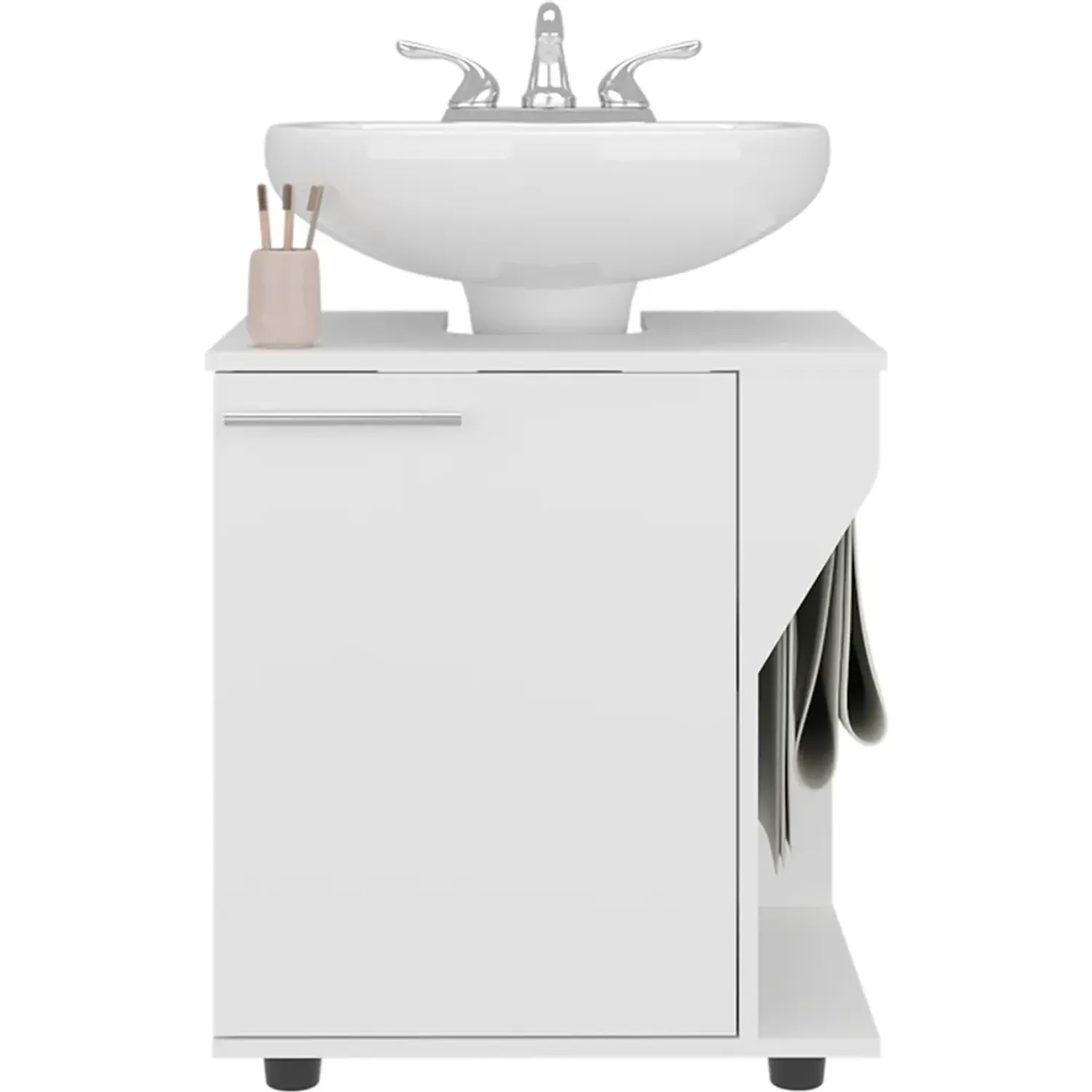 TUHOME Mueble Tuhome Para Lavamanos Phillips 1 Puerta color blanco | Platanitos