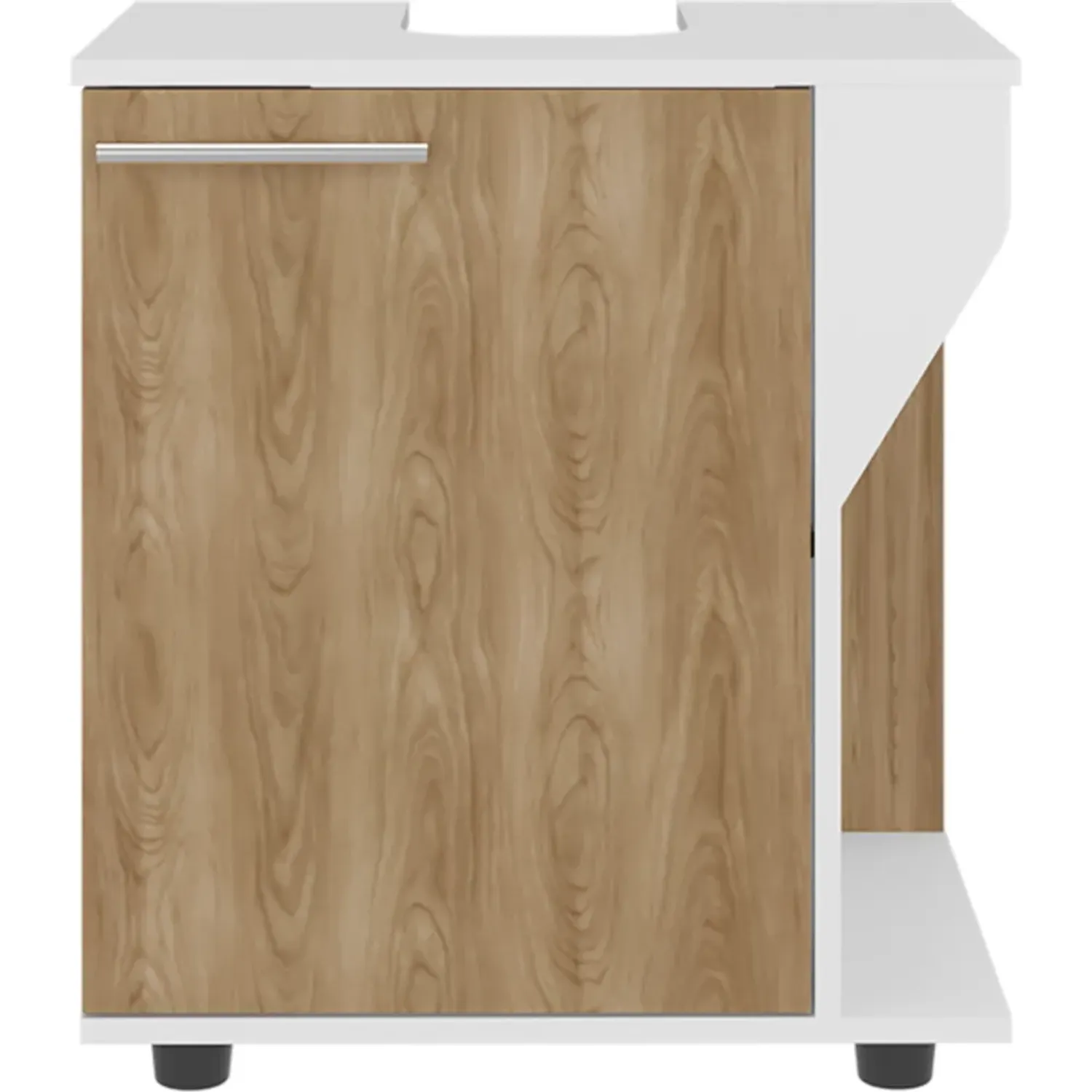Mueble Tuhome Para Lavamanos Phillips 1 Puerta color blanco/fresno | Platanitos