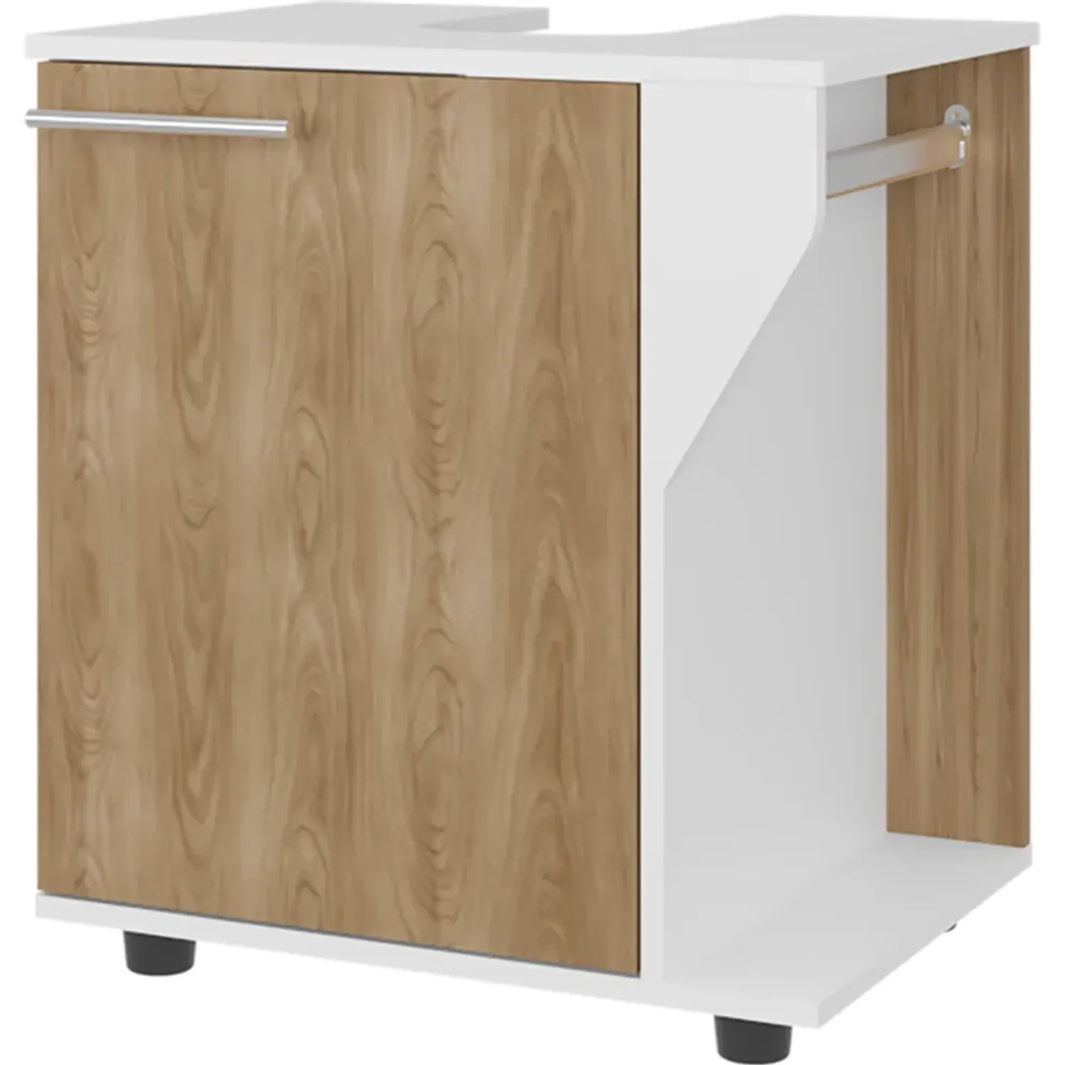 Mueble Tuhome Para Lavamanos Phillips 1 Puerta color blanco/fresno | Platanitos
