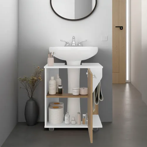 TUHOME Mueble Para Lavamanos Phillips 1 Puerta