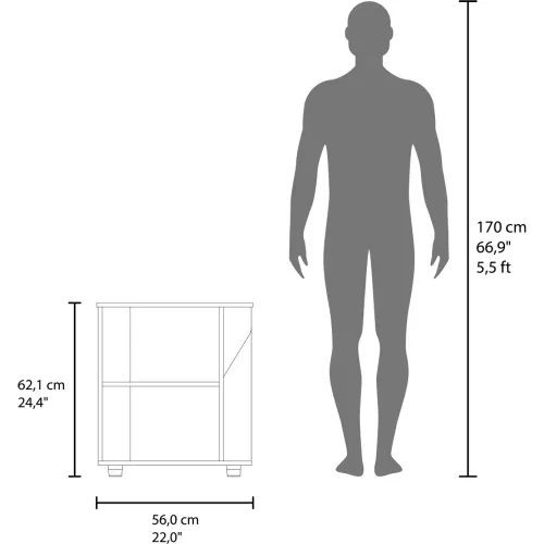 TUHOME Mueble Para Lavamanos Phillips 1 Puerta