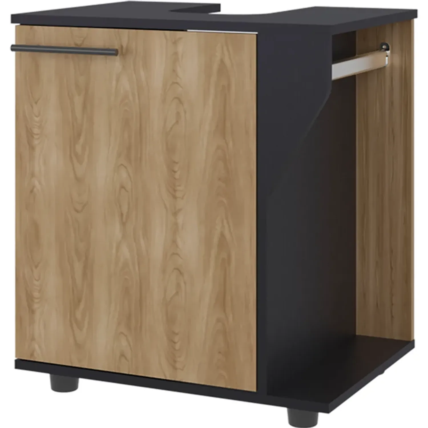 Mueble Tuhome Para Lavamanos Phillips 1 Puerta color wengue/fresno | Platanitos