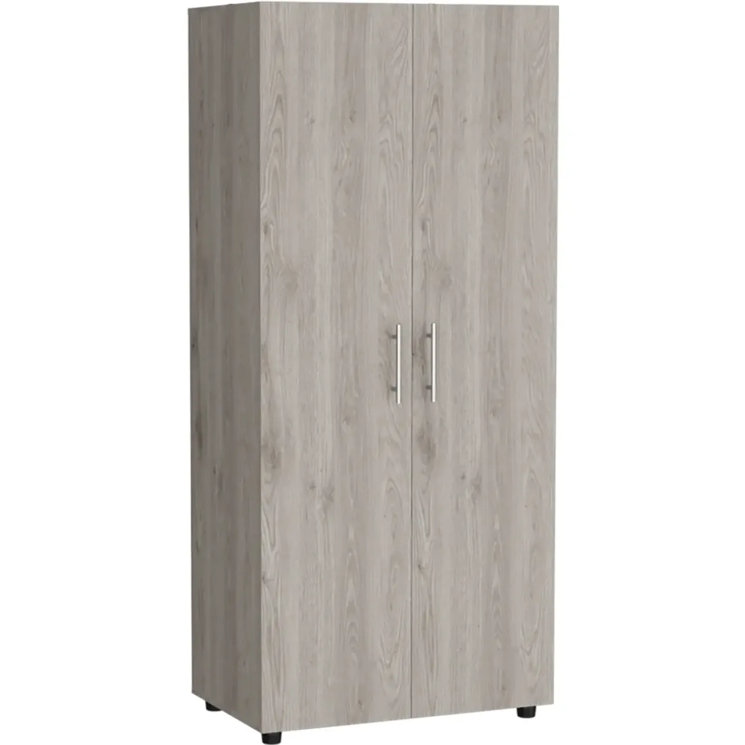 Ropero Tuhome Tera 2 Puertas Ceniza Y Blanco 180x180x48 Cm color ceniza/blanco | Platanitos