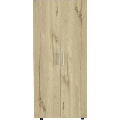 TUHOME Ropero Tera 2 Puertas Duna Y Blanco 180x180x48 Cm