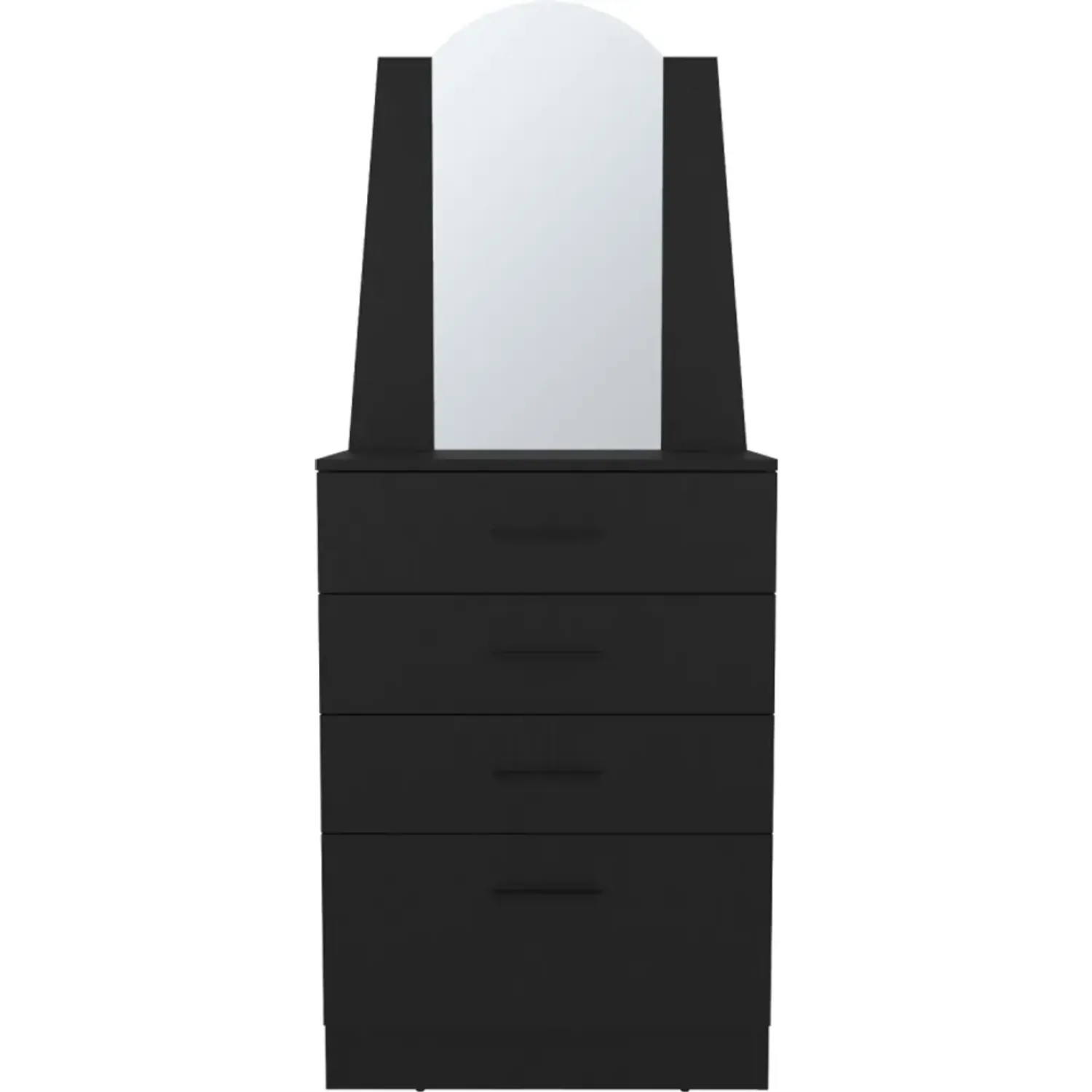 Cómoda Tuhome Praga 3 Cajones 1 Puerta Abatible color wengue | Platanitos