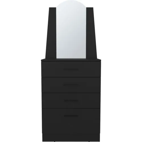 TUHOME Cómoda Praga 3 Cajones 1 Puerta Abatible