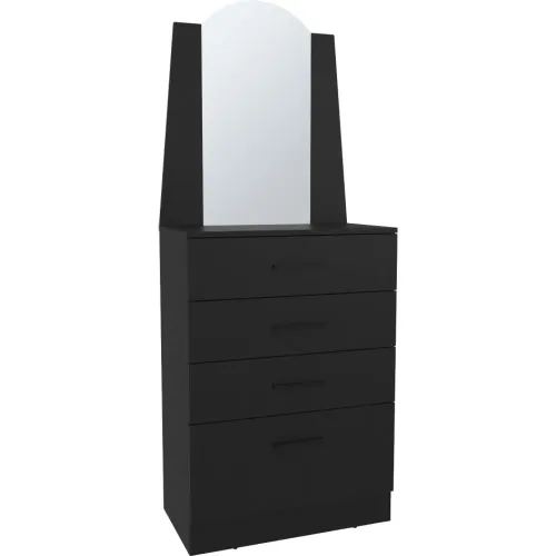 TUHOME Cómoda Praga 3 Cajones 1 Puerta Abatible