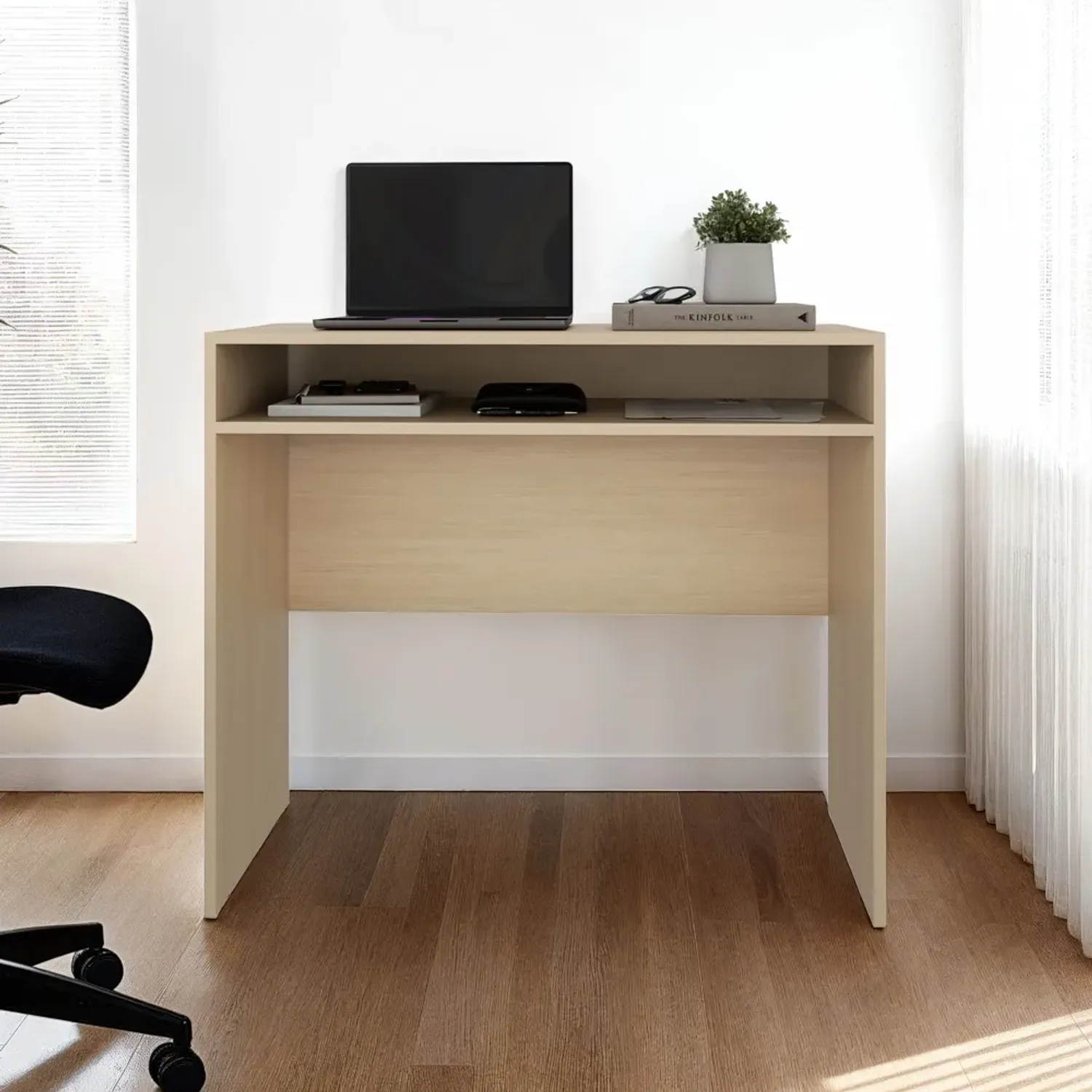 Escritorio Tuhome Recto Stella 77,6x89,2x42 Cm color cartagena | Platanitos