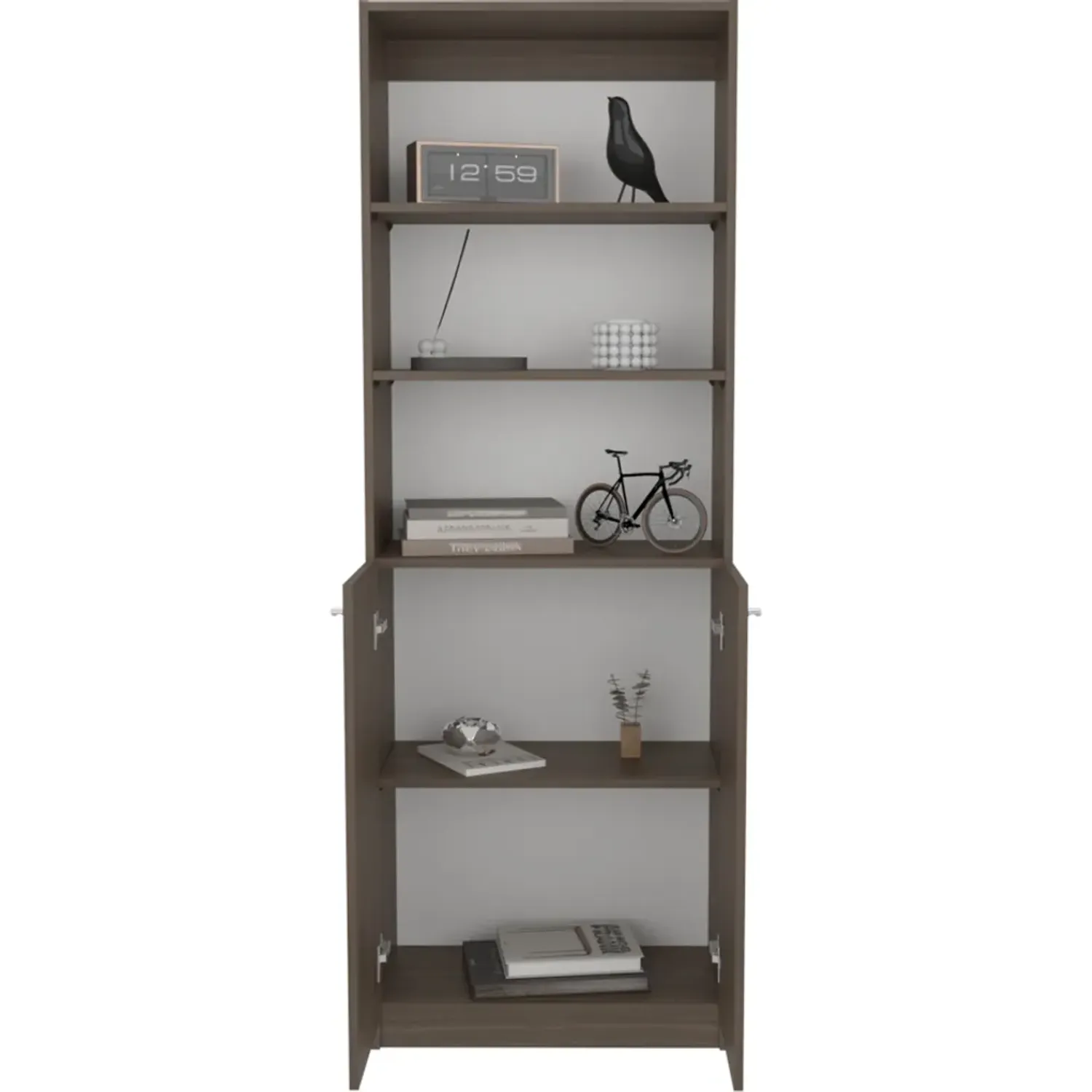 Estante Tuhome Home-E M4 2 Puertas 5 Niveles color milan/blanco | Platanitos