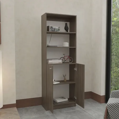 TUHOME Estante Home-E M4 2 Puertas 5 Niveles