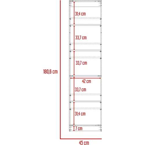 TUHOME Estante Home-E M2 5 Niveles