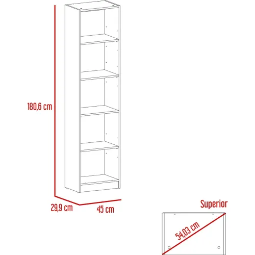 TUHOME Estante Home-E M2 5 Niveles