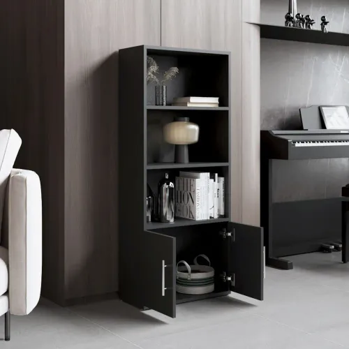 TUHOME Biblioteca Eco Joy 2 Puertas 4 Niveles