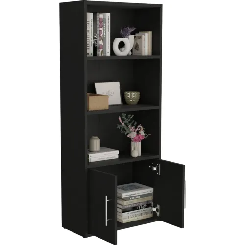 TUHOME Biblioteca Eco Joy 2 Puertas 4 Niveles