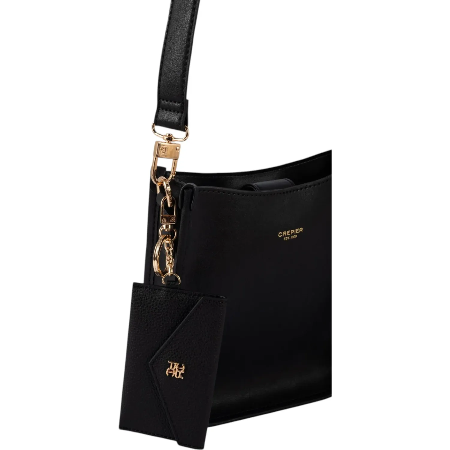Monedero Crepier Mujer Larisa Mediano color negro | Platanitos